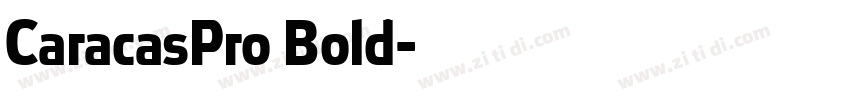 CaracasPro Bold字体转换